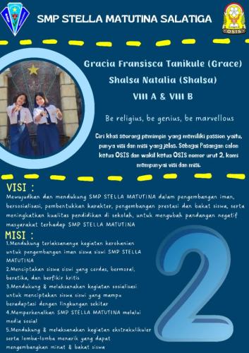 Paslon 2 (Be Religius, Be Genius, Be Marvellous...)