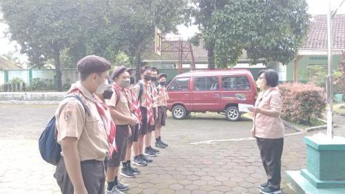 Persiapan Hiking Pramuka di Taman Wisata Sejarah Kota Salatiga (TWSS)