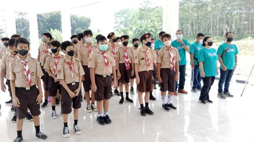 Upacara Hiking Pramuka di Taman Wisata Sejarah Kota Salatiga (TWSS)  