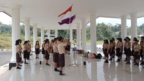 Upacara Hiking Pramuka di Taman Wisata Sejarah Kota Salatiga (TWSS)  